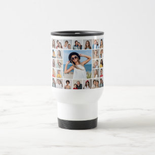 Caneca Térmica Crie Sua Própria Colagem De Fotos 64