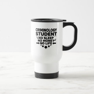 Caneca Térmica Criminologia Estudante Sem Sono Sem Dinheiro Sem V