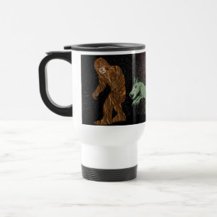 Caneca Térmica Criptid, OVNI, Pé Grande, Chupacabra, Alienígena