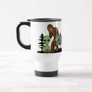 Caneca Térmica Criptid, OVNI, Pé Grande, Chupacabra, Alienígena
