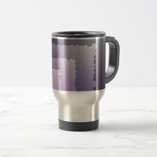 Caneca Térmica Cristais roxos (Frente Esquerda)