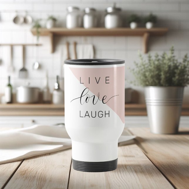 Caneca Térmica Crítica de Motivação Positiva do Amor ao Vivo Mode (Criador carregado)