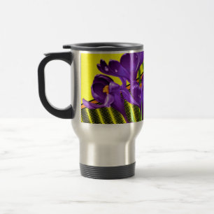 Caneca Térmica Crocus Floral/Design Geométrico