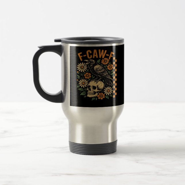 Caneca Térmica Crow Raven F-Caw-F Cool Unique (Esquerda)