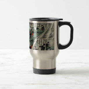 Caneca Térmica Cruz vermelha japonesa que toma dos soldados