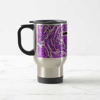 CANECA TÉRMICA CRUZAMENTO A PRETO E A TINTA COM ANTECEDENTES