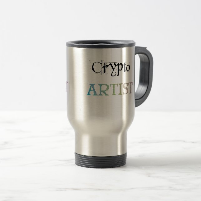 Caneca Térmica Crypto Artist Light (Frente Esquerda)