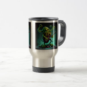 Caneca Térmica Cthulhu Rock 'n Roll Viagem/Viagem ao trabalho Mug