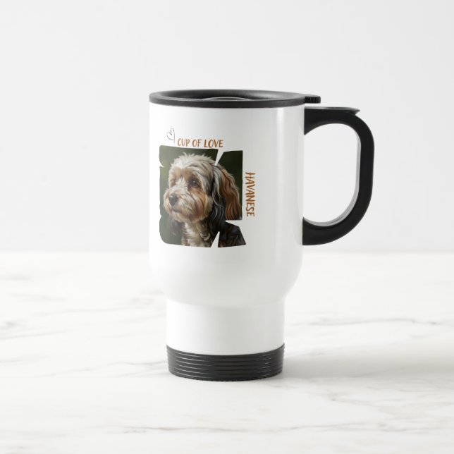 Caneca Térmica Cup of Love Dog Lover 15 oz Travelers Mug  (Direita)