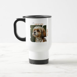 Caneca Térmica Cup of Love Dog Lover Traveler Mug 