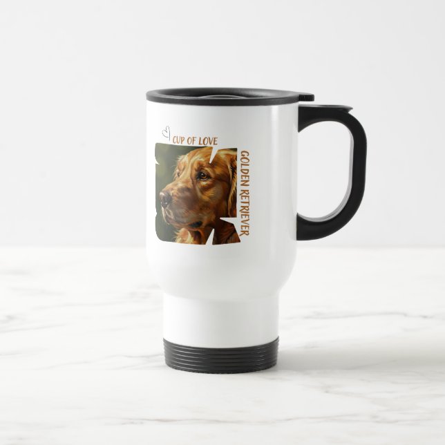 Caneca Térmica Cup of Love Dog Lover Travelers Mug (Direita)