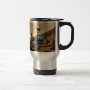 Caneca Térmica Curiosidade Mars Rover, Missão Espacial Planetária