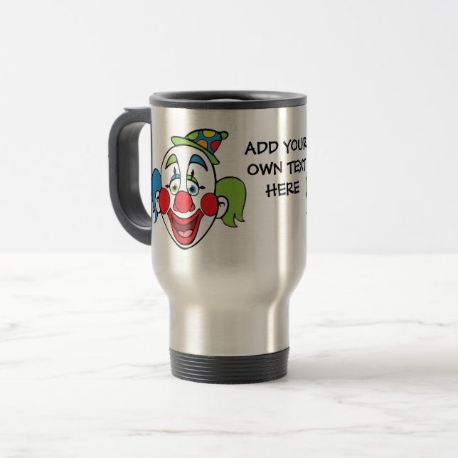 Caneca Térmica Custom Clown Text (Frente Esquerda)
