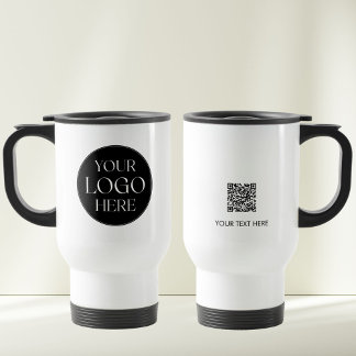 Caneca Térmica Custom Company Business Logo QR Code Promotional