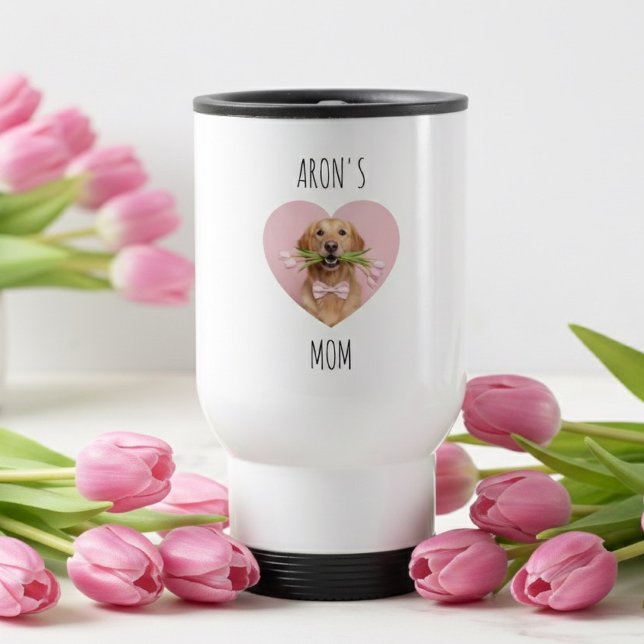 Caneca Térmica Custom Dog Photo for Mom | Personalized (Criador carregado)