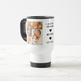 Caneca Térmica Custom Grandma Photo Collage | Grandparents Day