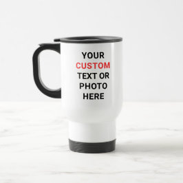 Caneca Térmica Custom Mug | Add Text, Photo, Logo or Design Here 
