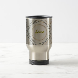 Caneca Térmica Custom Name or Initial Travel Mug – Personal Gift