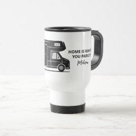 Caneca Térmica Custom Name & Text Camper Van