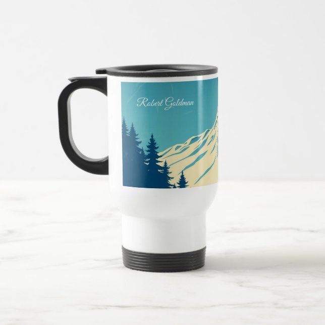 Caneca Térmica Custom Ski Club Aspen Retro 70s Mountain (Esquerda)