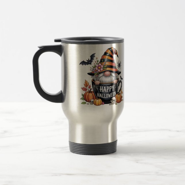 Caneca Térmica Cute Halloween Mug with Elf in Coffee Cup | Happy  (Esquerda)