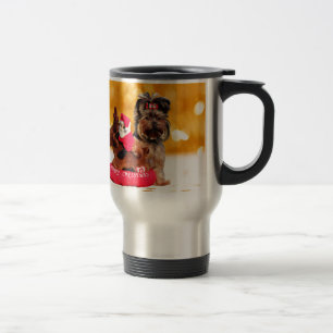 Caneca Térmica Cute Yorkshire Terrier Felry Natal