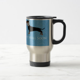 Caneca Térmica Dachshund, fique bem em breve, Design