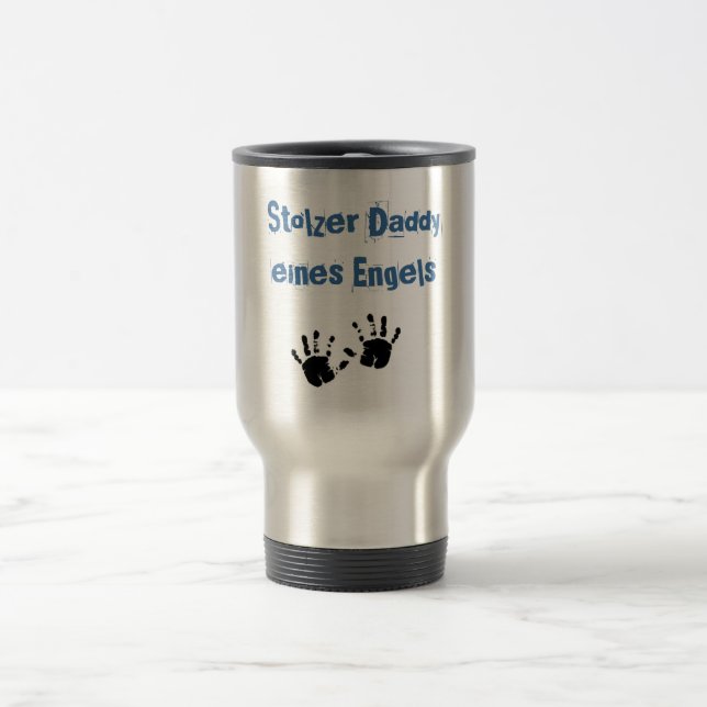 Caneca Térmica Daddy orgulhosa dum anjo (Centro)