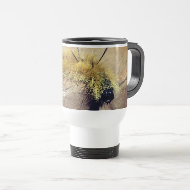 Caneca Térmica Dagger Moth Caterillar Nature Personalizado (Frente Esquerda)