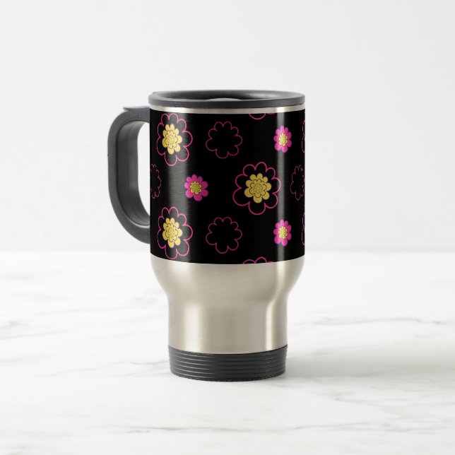 Caneca Térmica Daisy. (Frente Esquerda)