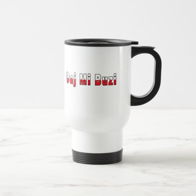 Caneca Térmica Daj Mi Buzi - Dê-me um beijo (Direita)