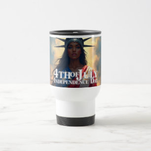 Caneca Térmica Dama Liberdade Reimaginada – Uma Nova Face da Libe