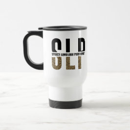 Caneca Térmica Dama patologista de língua impressão do SLP