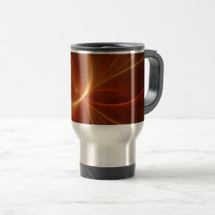 Caneca Térmica Dançar Com A Arte Fractal Moderna Abstrato