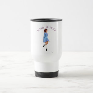 Caneca Térmica Dançarino Irlandês de Passo Leve Azul Claro