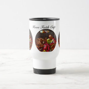 Caneca Térmica Daniel no copo do lago