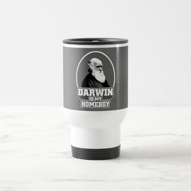 Caneca Térmica Darwin é meu ficar em casa (Centro)