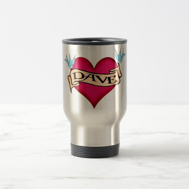 Caneca Térmica Dave - t-shirt & presentes feitos sob encomenda do (Centro)