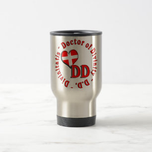 CANECA TÉRMICA DD MÉDICO DO LOGOTIPO CIRCULAR ACRONÍMICO DA DIV