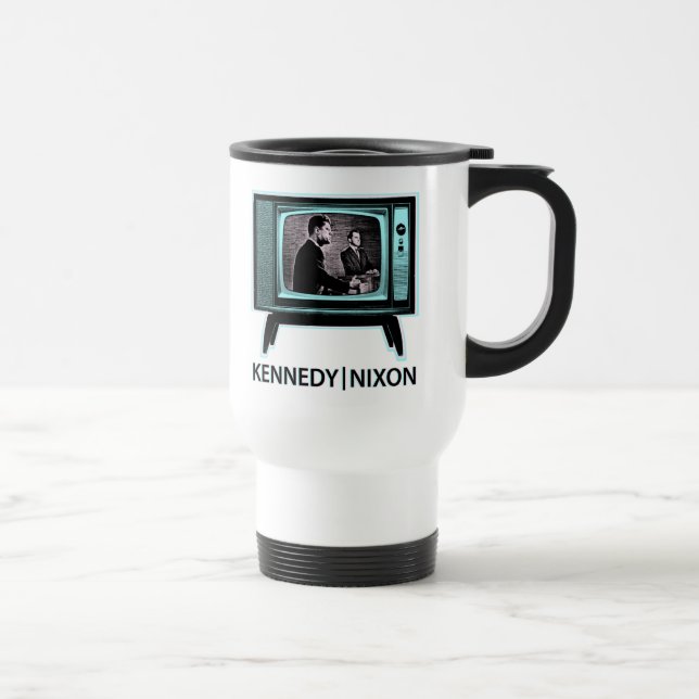 Caneca Térmica Debate na TV Kennedy Nixon 1960 (Direita)