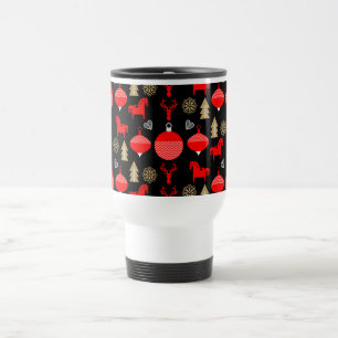 Caneca Térmica Decoração de Natal do Scandi