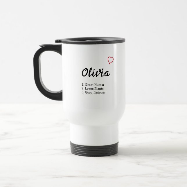 Caneca Térmica Definição de Nome Personalizado (Esquerda)