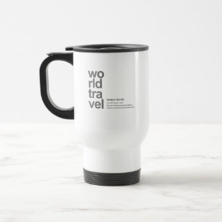 Caneca Térmica DEFINIÇÃO DE VIAGEM PELO MUNDO Minimalista Moderna