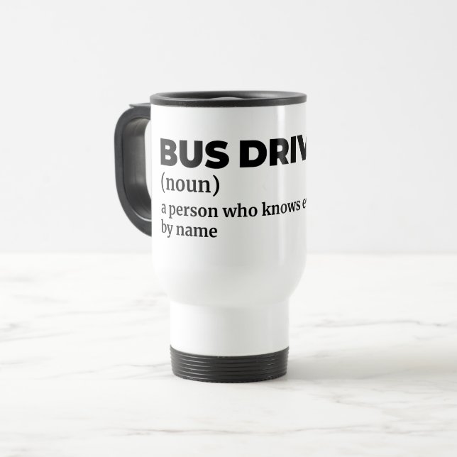 Caneca Térmica Definição do Capitão do Ônibus (Frente Esquerda)