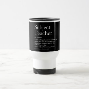 Caneca Térmica Definição Tipográfica de Apreciação de Professor