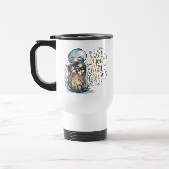 Caneca Térmica Deixe Sua Luz Florescer  (Esquerda)