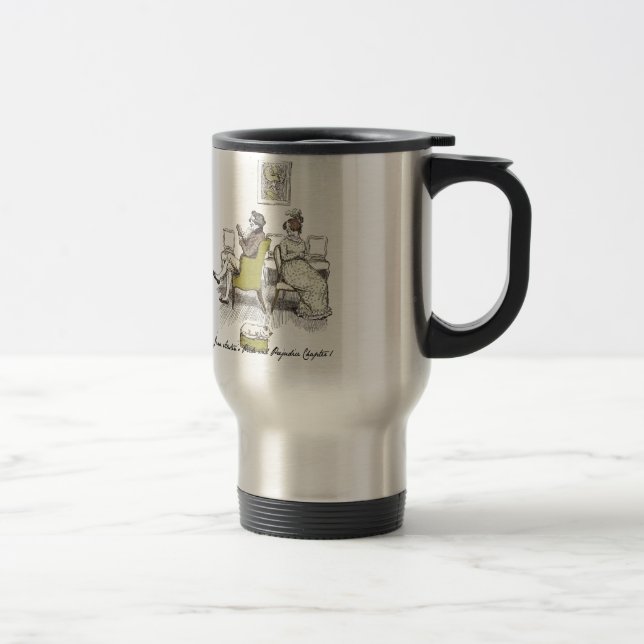 Caneca Térmica Delícia em Vexing, Orgulho e Preconceito de Jane A (Direita)