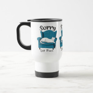Caneca Térmica Desculpe, tenho planos Presente engraçado para ama