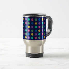Caneca Térmica Desenho Colorido de Pontos Geométricos para Louças