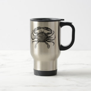Caneca Térmica Desenho de Caranguejo Antigo